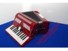 Stephanelli 48 bass red accordion